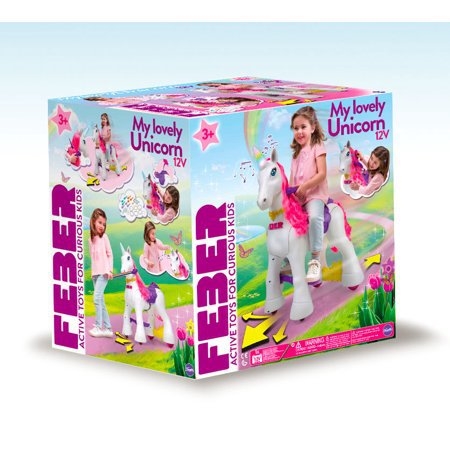 พร้อมส่งค่ะ ! ม้ายูนิคอร์นมีไฟและเสียงสมจริง Feber My Lovely Ride On Unicorn ราคา 13,000 บาท