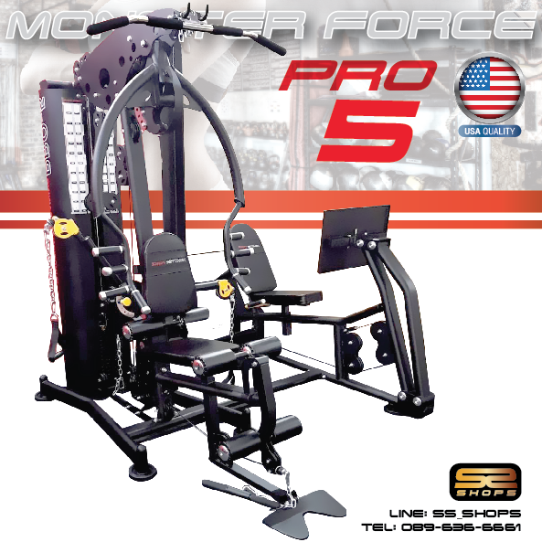 Homegym Monster ForcePro5 โฮมยิม 2 STATION USA