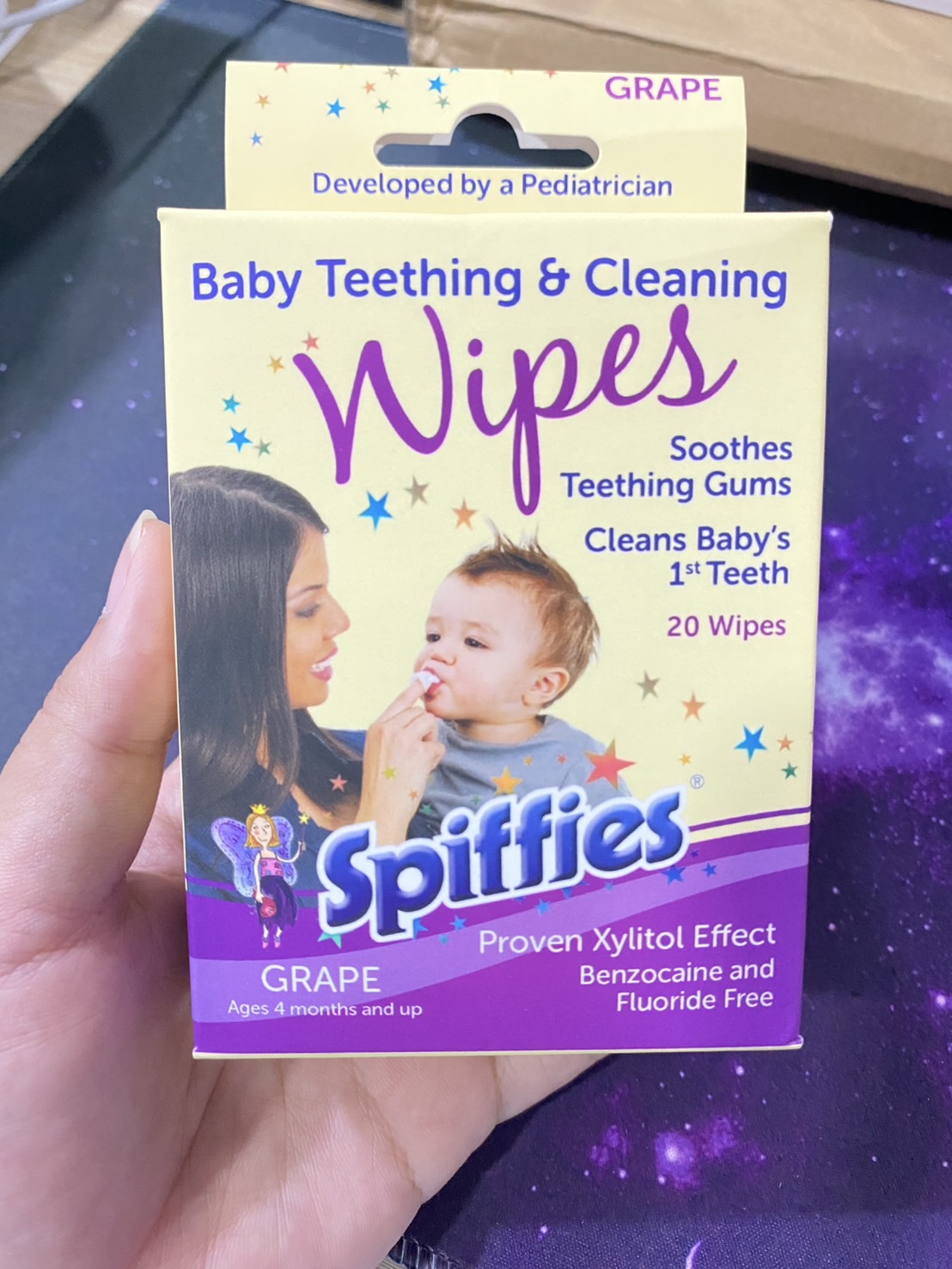สินค้ายอดฮิตใน🇺🇸 👶Baby Oral Care Tooth Wipes - Gum & Teeth Wipe Tissues - ผ้าเช็ดช่องปากสำหรับเด็ก เช็ดเหงือกและฟัน แบบกระดาษทิชชู่เปียก Brand Spiffies 🧚 ราคา 350 บาท/กล่อง