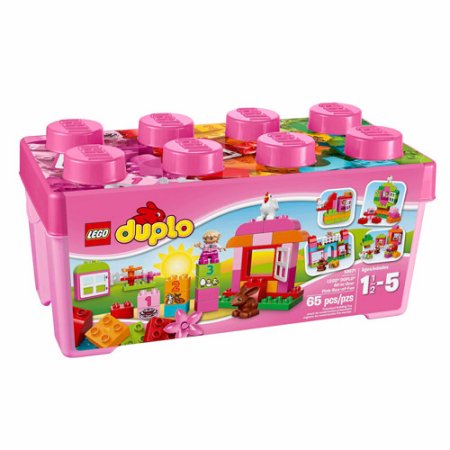 ชุดตัวต่อเลโก้ ดูโปร ยอดฮิต LEGO DUPLO All-in-One-Pink-Box-of-Fun Building Set