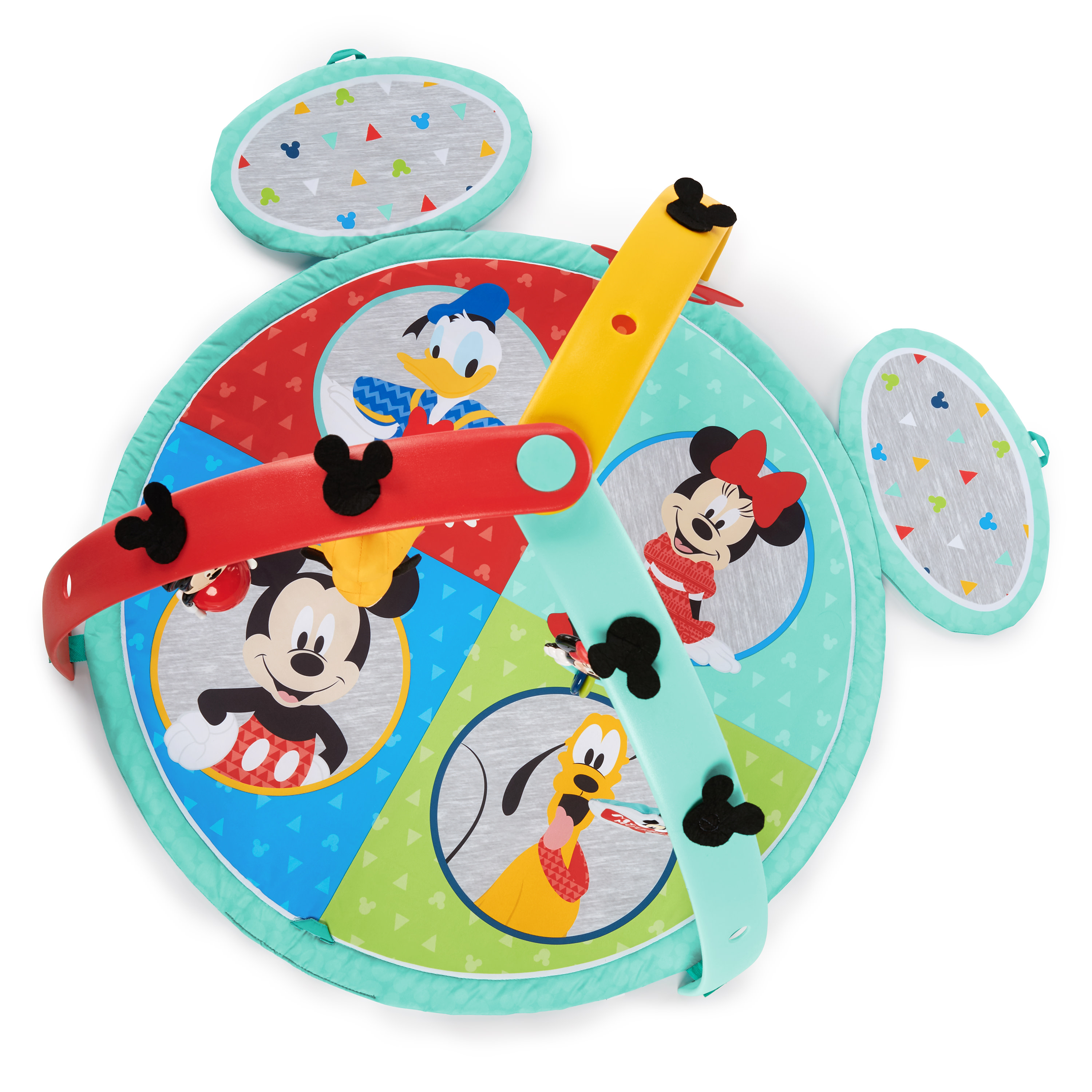 เพลยิม เพลแมท ลาย มิกกี้เม้าส์ จาก Bright Starts Bright Starts Disney Baby Mickey Mouse Easy Store Activity Gym and Playmat, Ages Newborn +