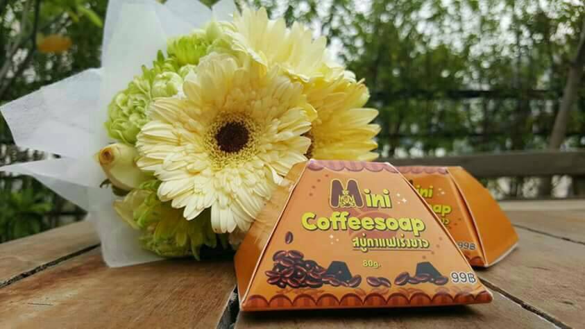 มินิกาแฟโซป สบู่กาแฟเร่งขาว (Mini Coffee Soap)