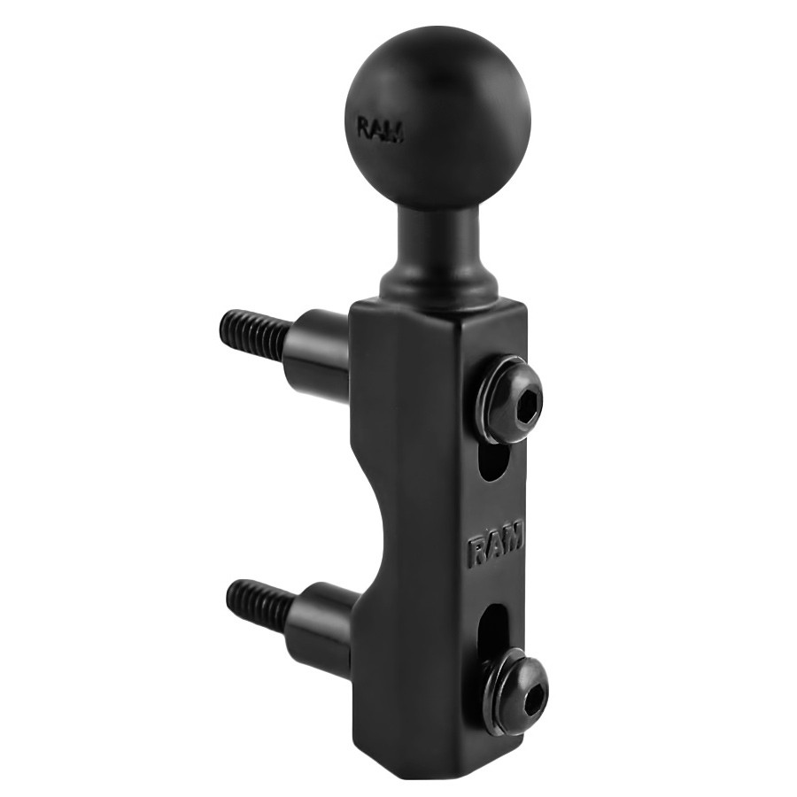 RAM MOUNT RAM-B-390-1U ตัวจับยึดปะกับคลัทช์/เบรคและแฮนด์เดิ้ลบาร์ พร้อมหัวบอลขนาด 1 นิ้ว
