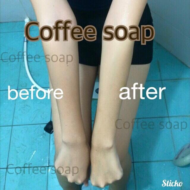 สบู่กาแฟ สูตรเร่งขาว (Coffee soap)