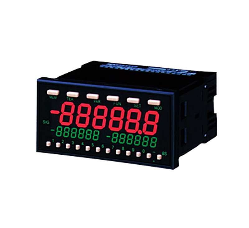 NidecShimpo รหัส DT-501XD-FVT เครื่องแสดงค่าสำหรับวัดรอบแบบดิจิตอลม,Panel Meter Tachometer, 9-35 VDC Powered, Analog Output with Terminal Block Connection