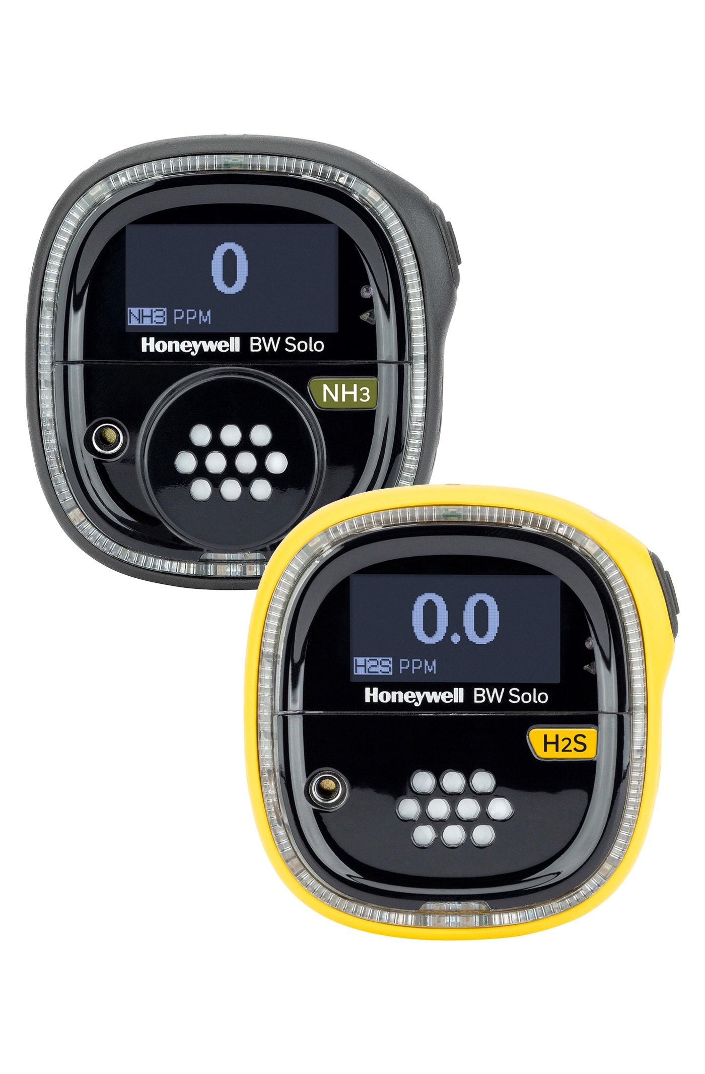 HoneyWellBW รุ่นBWS2-XYเครื่องตรวจจับแก็สแบบเดี่ยว,Single Gas Detector BW Solo Light O2(yellow and black)