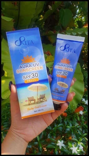 กันแดดริต้า RITA AURA UV SUNSCREEN SPF30 PA+++ กันแดดซิลิโคน