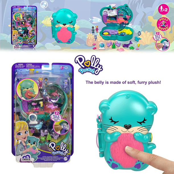 พิพิธภัณฑ์สัตว์น้ำPolly Pocket Compact Playset ,Otter Aquarium ราคา : 1,190 บาท