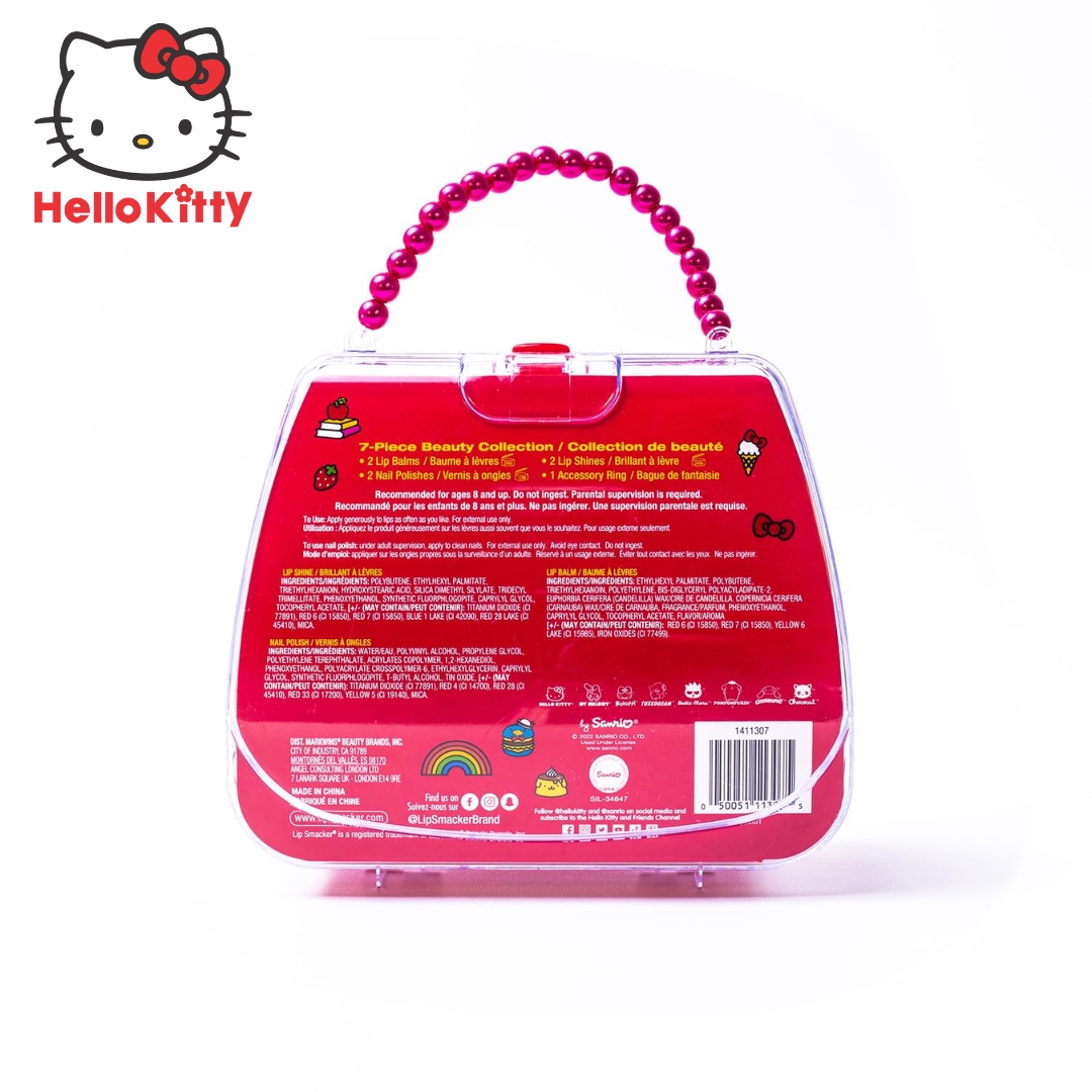 ใหม่ล่าสุด🎉นำเข้า Lip Smacker Hello Kitty Makeup Tote Bag, 1.0 Set- ชุดเครื่องสำอางและลิปบาล์มสำหรับเด็ก ราคา 1,190 บาทค่ะ