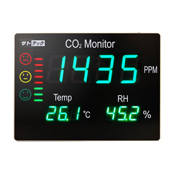 รุ่นHJ-CO2-LED75จอแสดงผล CO2 ขนาดใหญ่ HJ-CO2-LED75 Alarm แจ้งเตือนการระบายอากาศLarge CO2 Display HJ-CO2-LED75 Alarm notifies ventilation