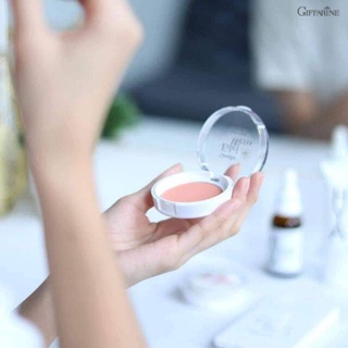 กิฟฟารีน บลัชออน ย้อนวัย เอดดัลไวท์ พัฟท์ ชีค เนื้อเนียนละเอียด บางเบา Giffarine Edelweiss Puff Cheek Color