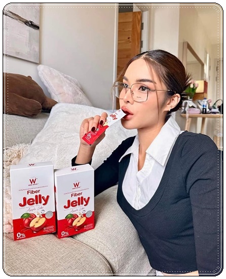 ไฟเบอร์เจลลี่ แอปเปิ้ลไซเดอร์ Wink White Fiber Jelly Apple Cider (1แถม1)