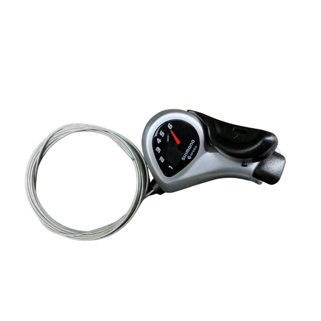 มือเกียร์ Shimano Tourney รุ่น SL-TX50 สีเงิน ขนาด 6 Speed / 7 Speed เสือภูเขา รถพับ