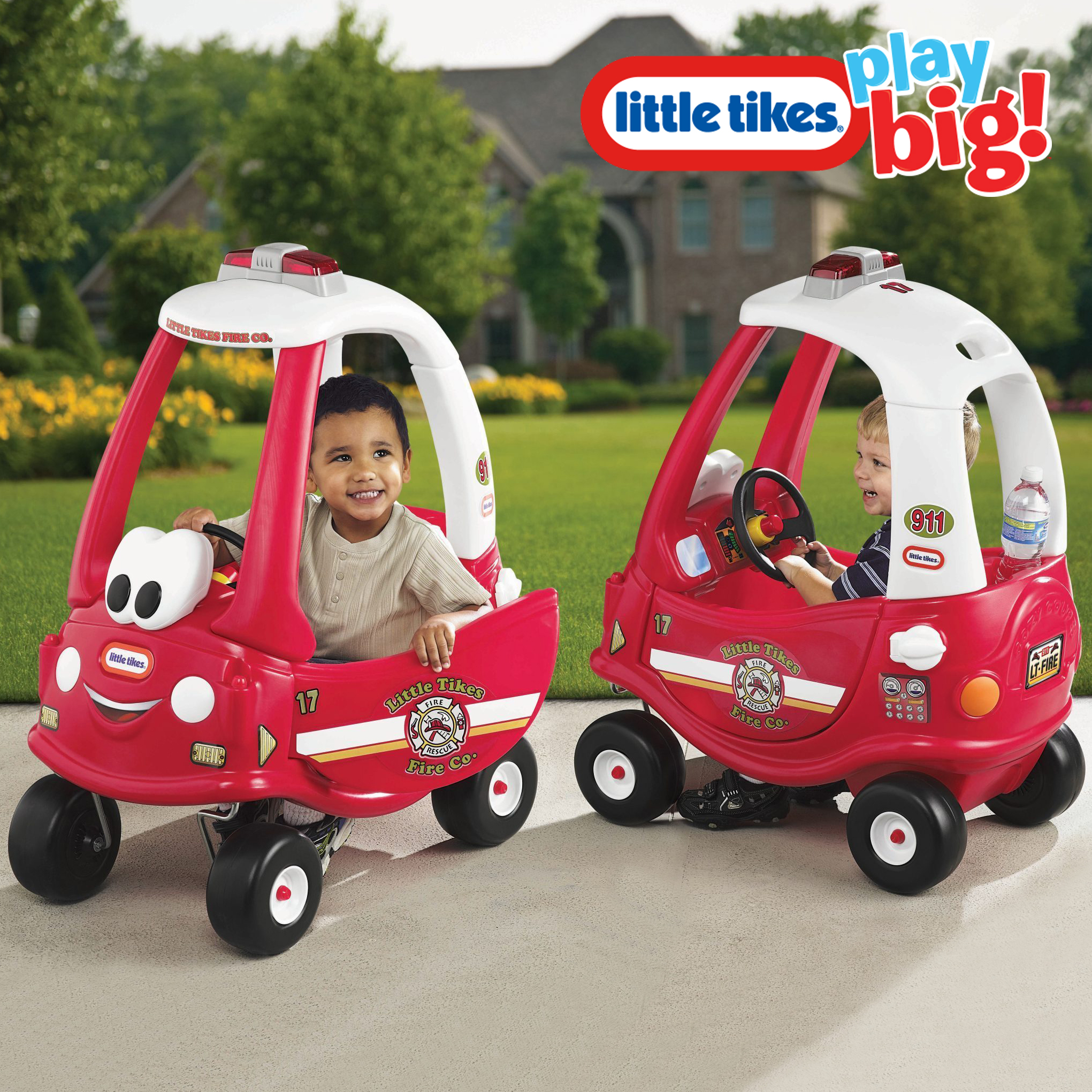 รถขาไถ ผลักเดิน นักผจญเพลิงตัวน้อย Little Tikes Ride & Rescue Cozy Coupe Ride-On
