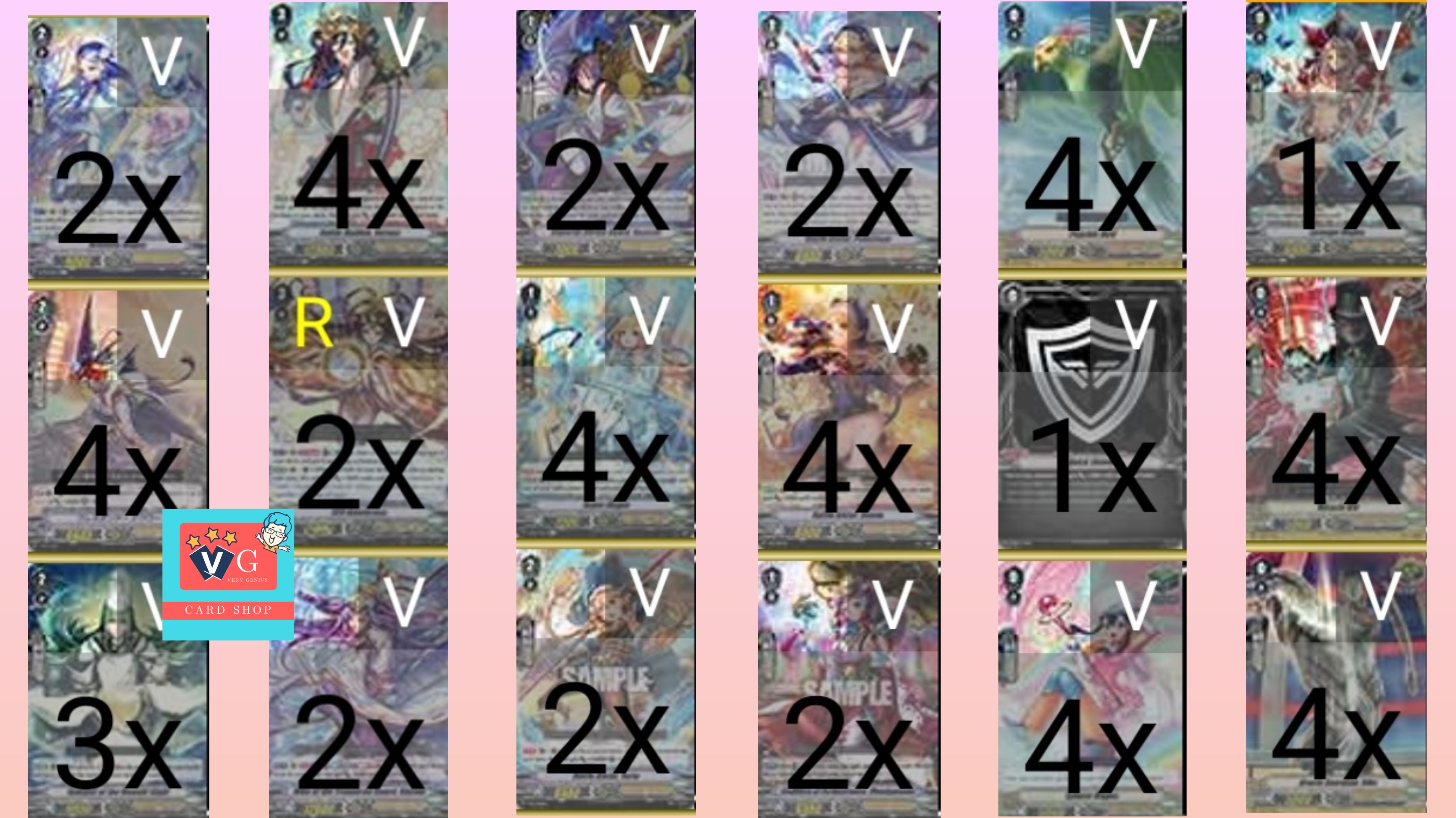 v-cd03 เด็คโอราเคิล มิซากิ v-cd04 เด็คอควาฟอซ เลออน