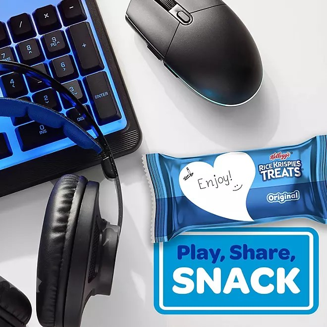 ขนมอร่อยนำเข้า🇺🇸 25ชิ้นข้าวพองกรอบผสมมาร์ชเมลโล่ Kellogg's Rice Krispies Treats (1.3 oz., 25 ct.) บรรจุ 25 ชิ้น