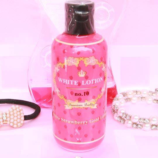 WHITE LOTION no.10 (ไวท์ โลชั่น no.10 โลชั่นสตอเบอรรี่ทองคำ)