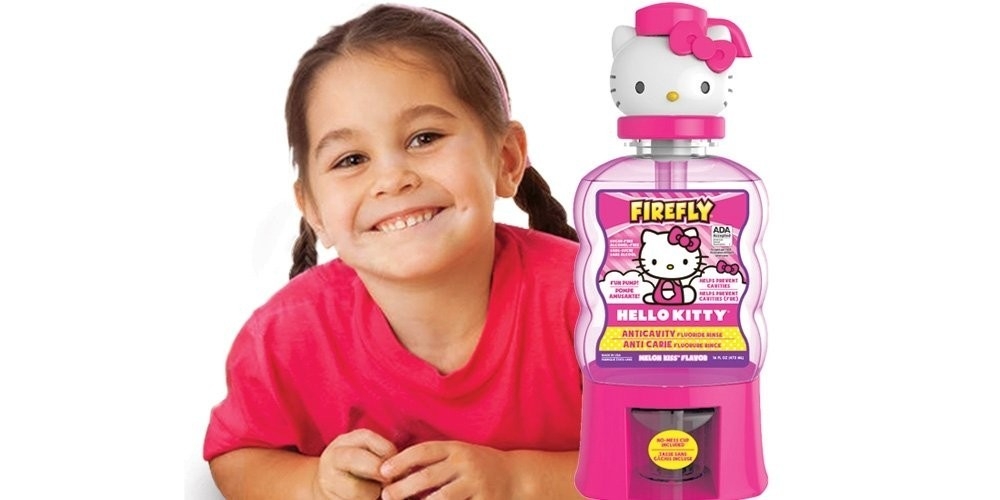 ยาบ้วนปากเด็กผสมฟลูออไรด์ป้องกันฟันผุ Made in USA 🇺🇸 Firefly Pump Rinse 16 Ounce ราคา : 590 บาท