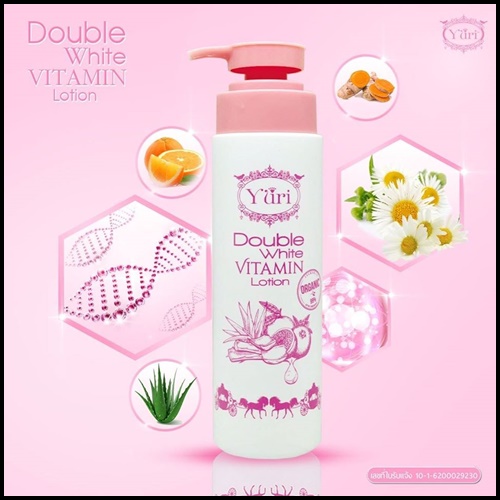 ดับเบิ้ลไวท์ วิตามิน โลชั่น โลชั่นยูริ Yuri Double White Vitamin Lotion แพคเกจใหม่
