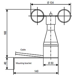 PCE รุ่นKWG-2 เครื่องวัดความเร็วลมAnemometer