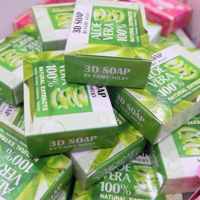 สบู่ว่านมหาเสน่ห์ 3D SOAP (Alo vera100% by fairy milky รุ่นใหม่)