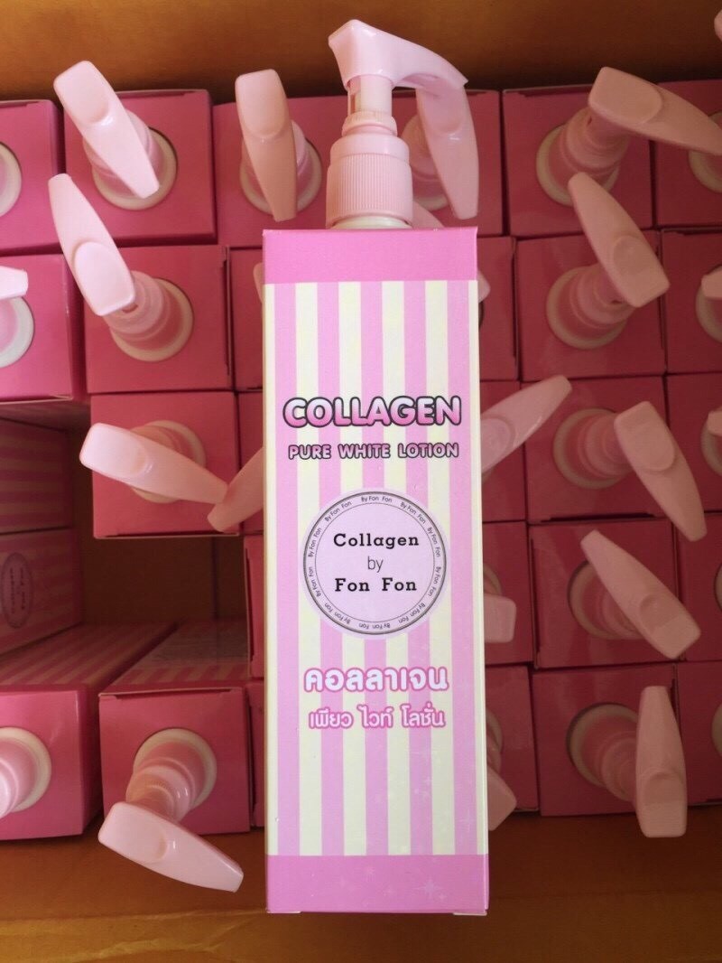 โลชั่นคอลลาเจน เพียวไวท์ โลชั่นฝนฝน (COLLAGEN PURE WHITE LOTION BY Fon Fon)