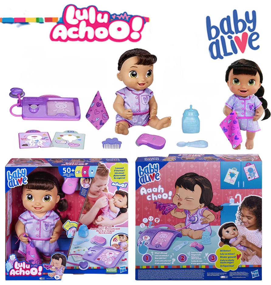 รุ่นใหม่🇺🇸 ตุ๊กตา Baby Alive Lulu Achoo ของเล่นคุณหมอแบบโต้ตอบขนาด 12 นิ้ว ราคา 2,590.- บาท
