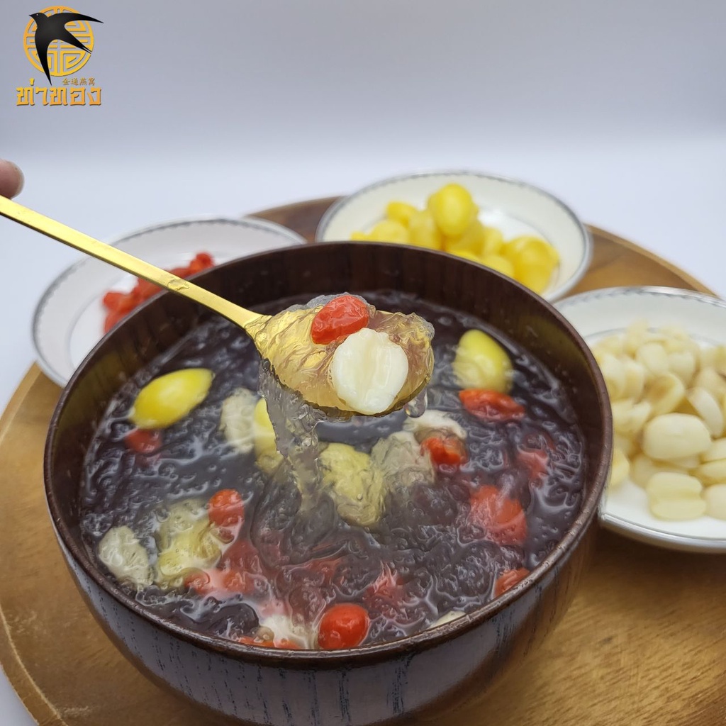 รังนกแท้ รังนกล้างสะอาด ทรงปลาหมึก ขนาดกล่องละ 100 กรัม ส่งฟรี