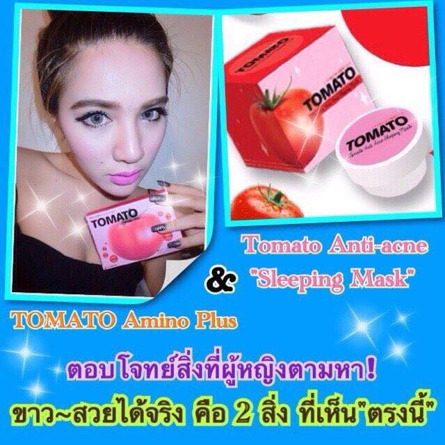 Tomato Anti-acne sleeping mask (มาร์คหน้ามะเขือเทศ)