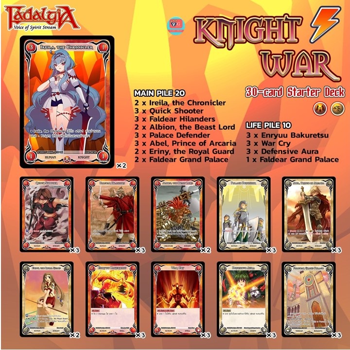 Starter Deck Fadalgia 5 Chroniclers ชุดเริ่มต้น Classic Edition