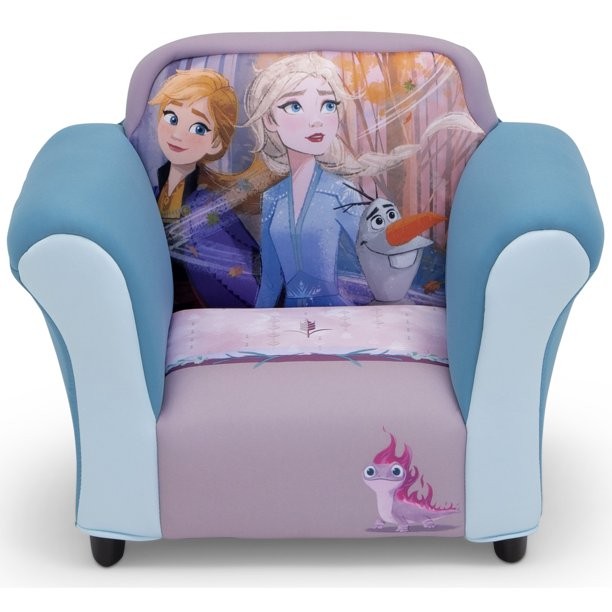 เก้าอี้โซฟา ลาย Disney Frozen II Upholstered Chair with Sculpted Plastic Frame by Delta Children