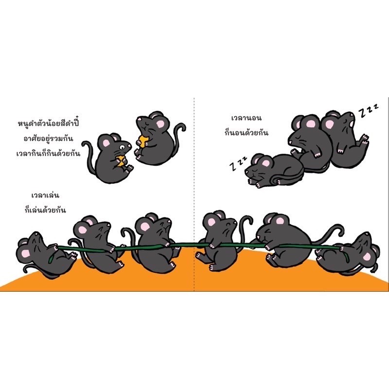 หนูดำกับหนูขาว(ปกอ่อน) 3-5 ปี