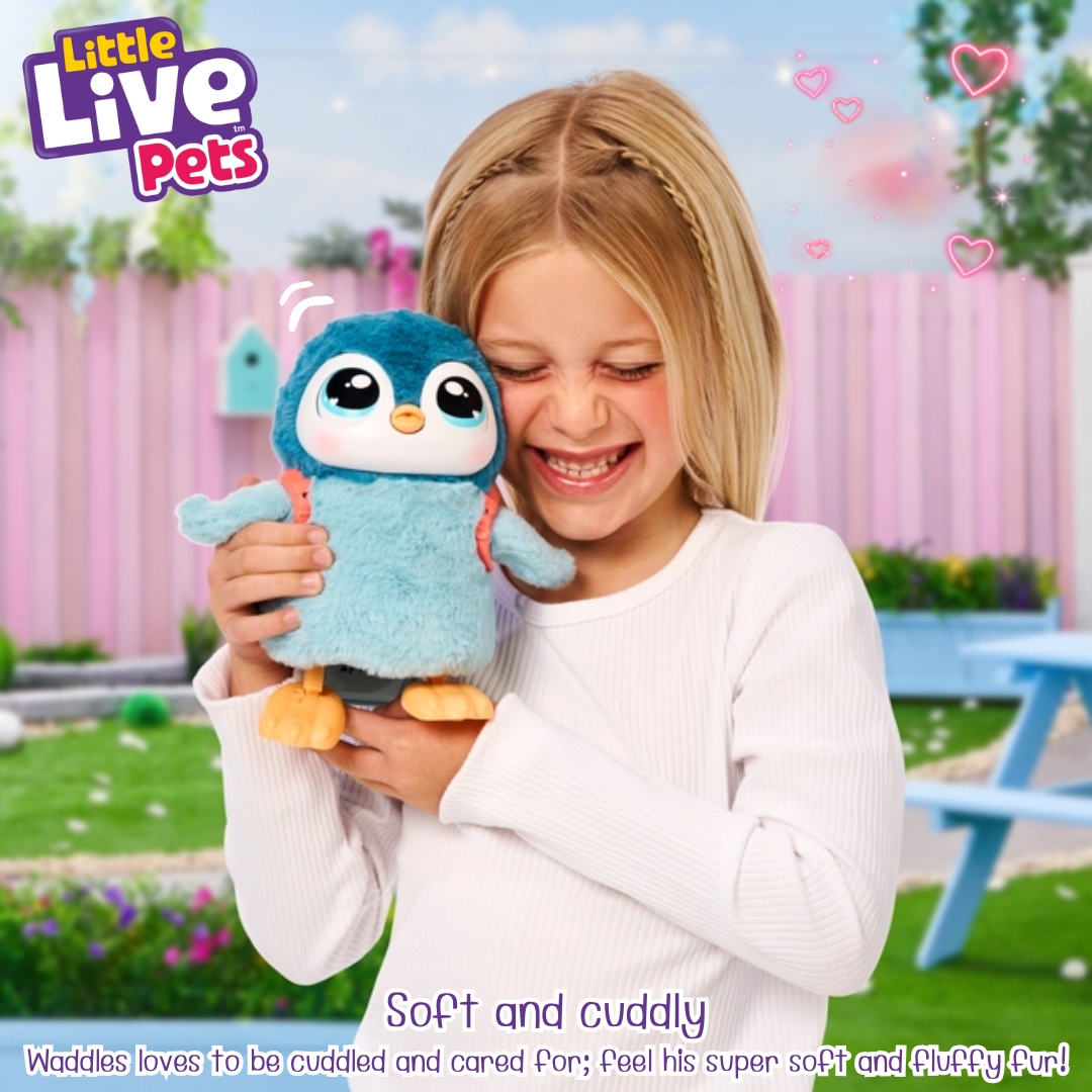 นำเข้า 🇺🇸 💖🐧เพนกวินตัวโปรดสุดน่ารัก Little Live Pets Walking Penguin My Pet Waddlesชีวิตชีวาด้วย เสียงและปฏิกิริยาโต้ตอบกว่า 25 แบบ