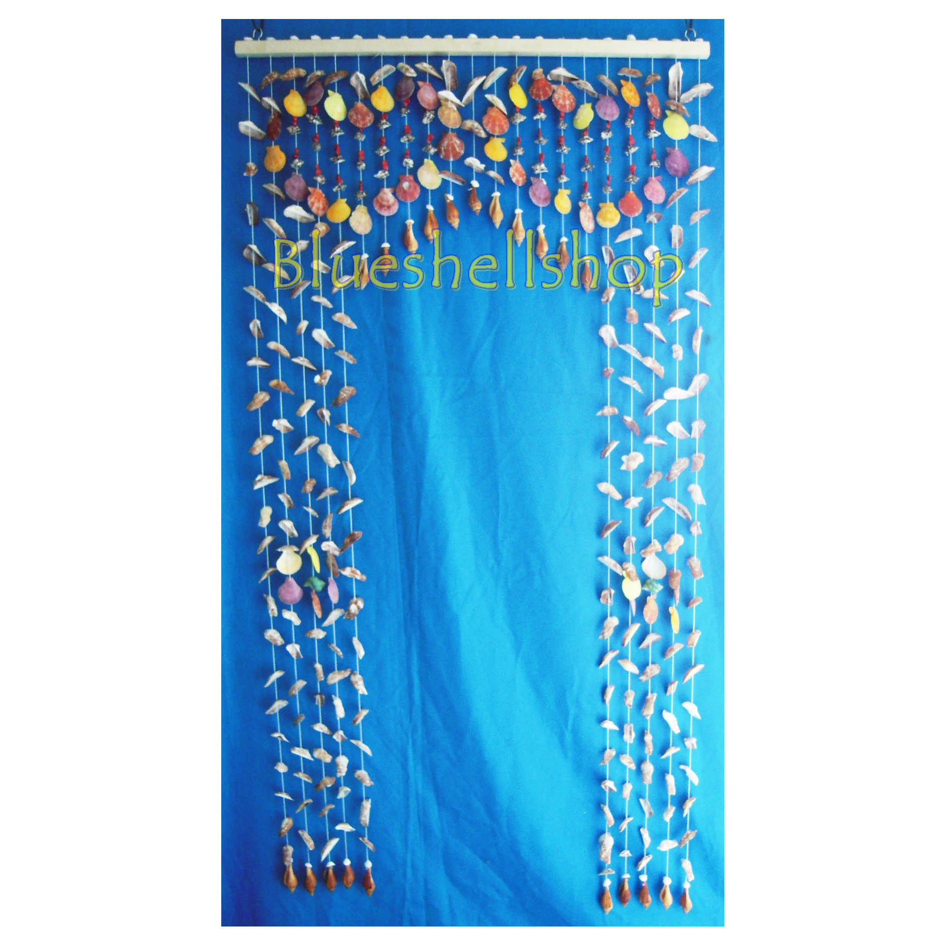 ม่านโค้งยาวหัวใจคู่ผสมหอยผีเสื้อ