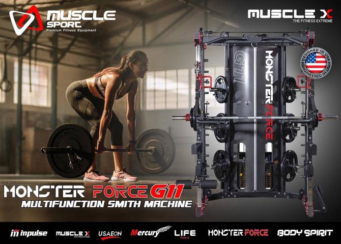 Jammer Arms แจมเมอร์ อาร์ม อุปกรณ์เสริมใช้กับ Smith Machine MONSTER FORCE G11 สมิทแมชชีนG11