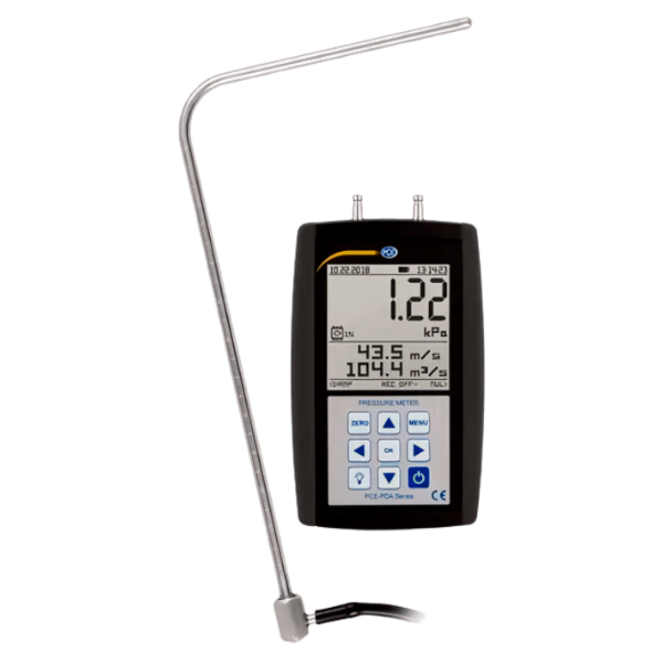 PCE รุ่นPCE-PDA-01Lเครื่องวัดอัตราการไหลสำหรับวัดลมในท่อ,Differential Pressure Meter(±200Pa;±1%)