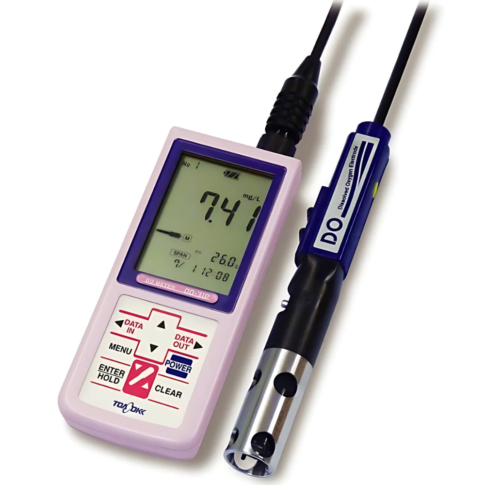 Toa Dkk รหัส DO-31P/OE-270AA เครื่องวัดค่าออกซิเจนในน้ำ,Portable dissolved oxygen meter,meas. range:0〜20.00mg/L:0〜50.0mg/L,(3 meter cable)