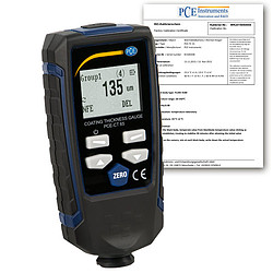 PCE รุ่นCT 65-ICA incl. ISO Calibration Certificateเครื่องวัดความหนาผิวเคลือบCoating Thickness Gauge