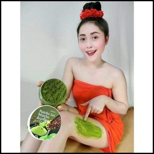 ณัชชา สครับชาเขียวกาแฟ Natcha 2in1 matcha & coffee