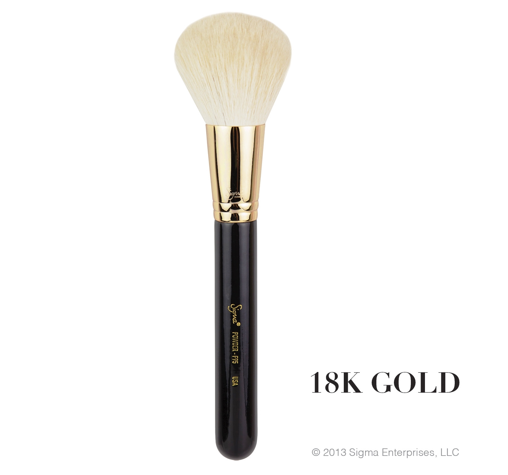SIGMA :: F95 - Powder - 18K Gold แปรงปัดหน้าด้ามทองคำ 18K สุดหรู ออกแบบมาพิเศษเพื่อการแต่งหน้า พร้อมให้คุณได้สัมผัสการแต่งหน้าที่หรูหรา มีระดับ