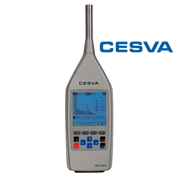 Cesva รุ่นSC-420เครื่องวัดระดับเสียงแบบผสมผสานรวมกันพร้อมโหมดบันทึกเสียงที่ขยายได้,Sound level meter and spectrum analyser,Class-1