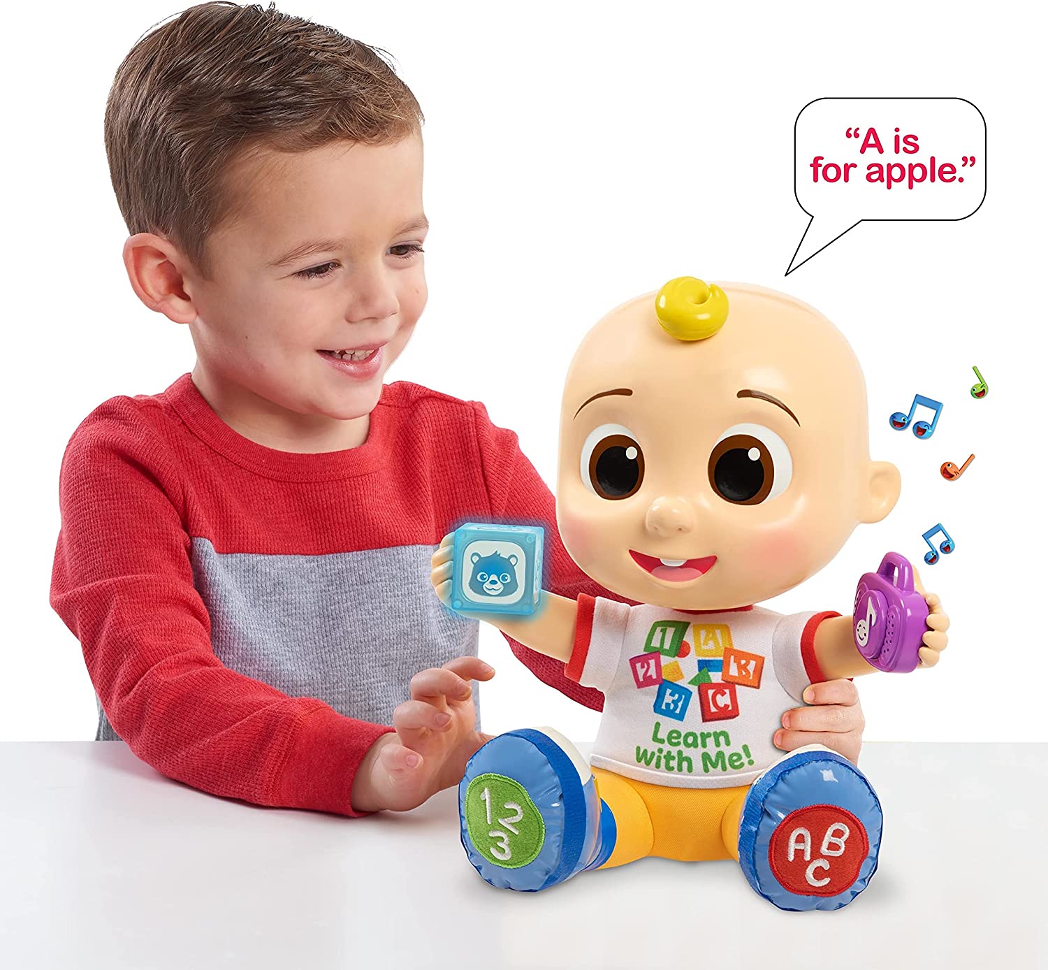 รุ่นใหม่ ตุ๊กตา CoComelon Interactive Learning JJ Doll with Lights มีเสียงมีไฟ ราคา 1,890 บาท