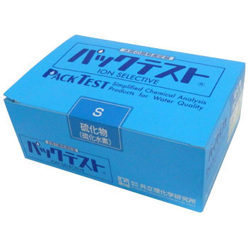 Kyoritsu รหัส WAK-S ชุดทดสอบคุณภาพน้ำค่าไฮโดรเจนซัลไฟด์,Packtest for Hydrogen Sulfide kits,meas.range:0.1～5 mg/L,Quantity 40 pcs/box