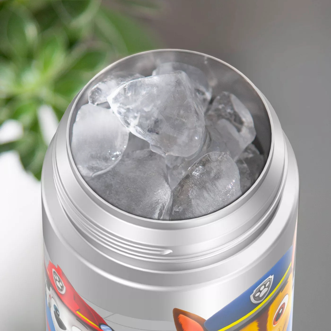 New กระติกน้ำเก็บความเย็น มีหูหิ้ว Paw Patrol Thermos Vacuum Insulated Stainless Steel 12 Ounce Funtainer with Straw