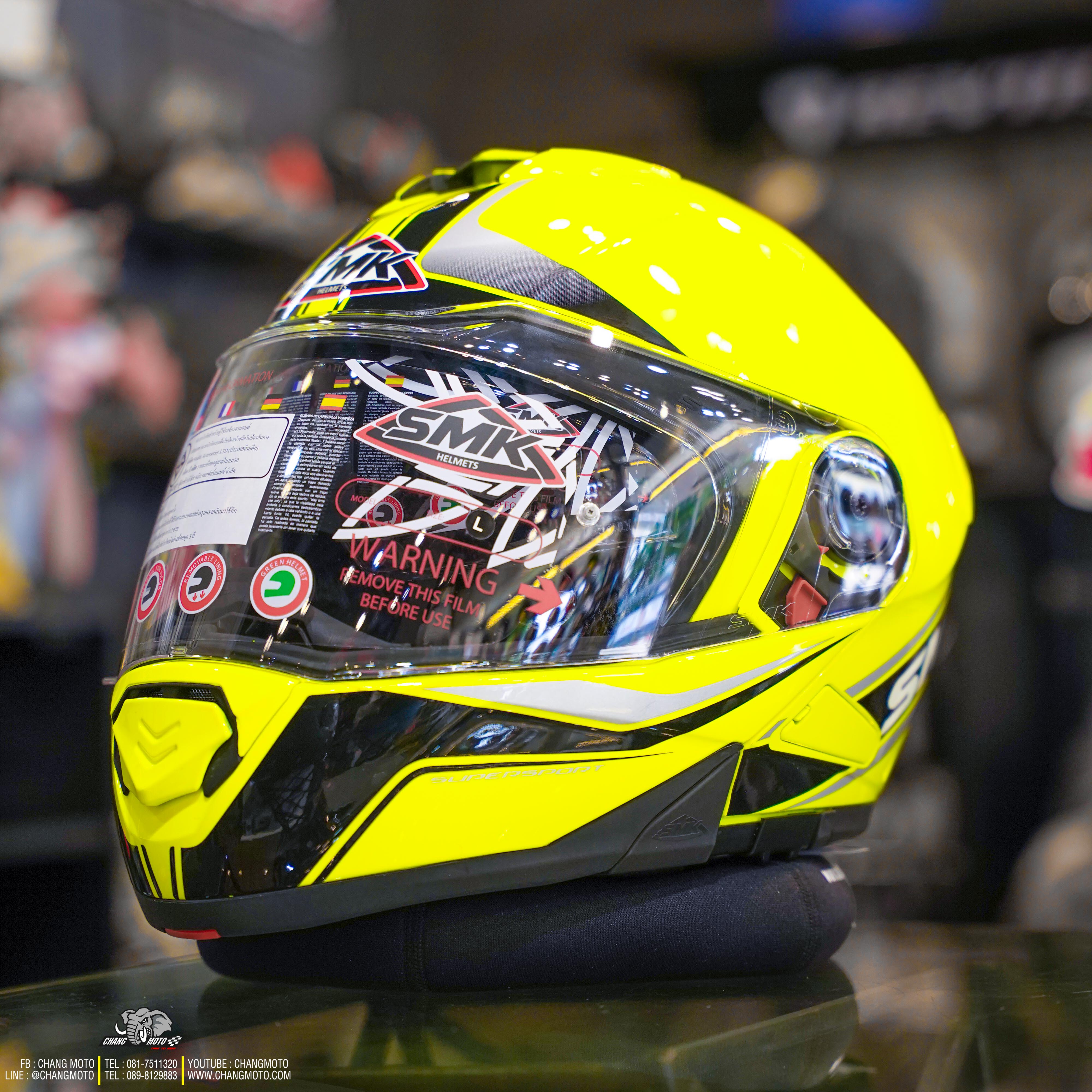 หมวกกันน็อค SMK รุ่น GLIDE ลาย FLASH VISION HV 420
