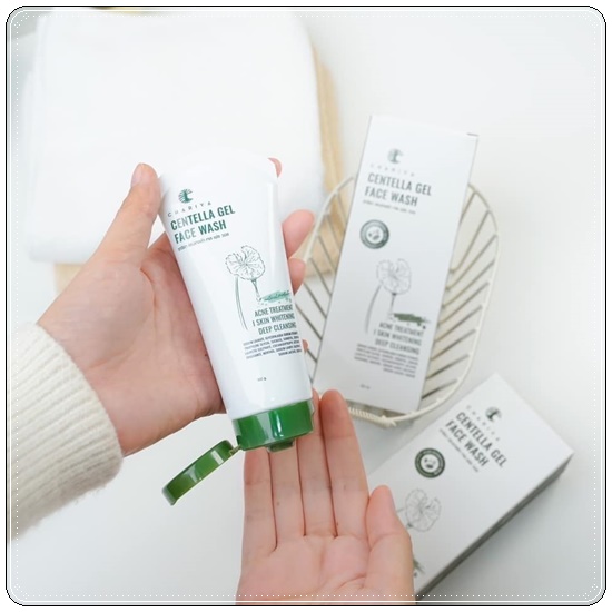 เจลล้างหน้า สูตรลดสิว Centella Gel Face Wash CHARIYA เจลล้างหน้าชาริยา