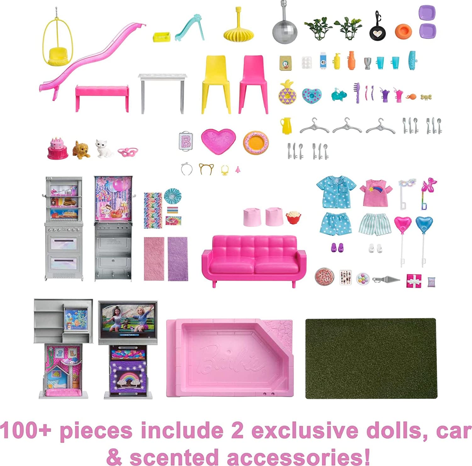 บ้านตุ๊กตาบาร์บี้ ฉลองครบรอบ 60 ปี Barbie 60th Celebration DreamHouse Playset (3.75 ft) 3 Year Olds+ ราคา 12,900 บาท