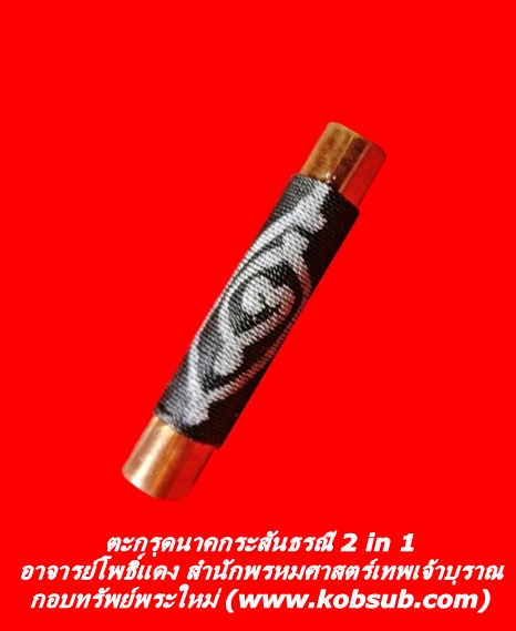 ตะกรุดนาคกระสันธรณ์ 2 in 1 อาจารย์โพธิ์แดง สำนักพรหมศาสตร์เทพเจ้าบุราณ