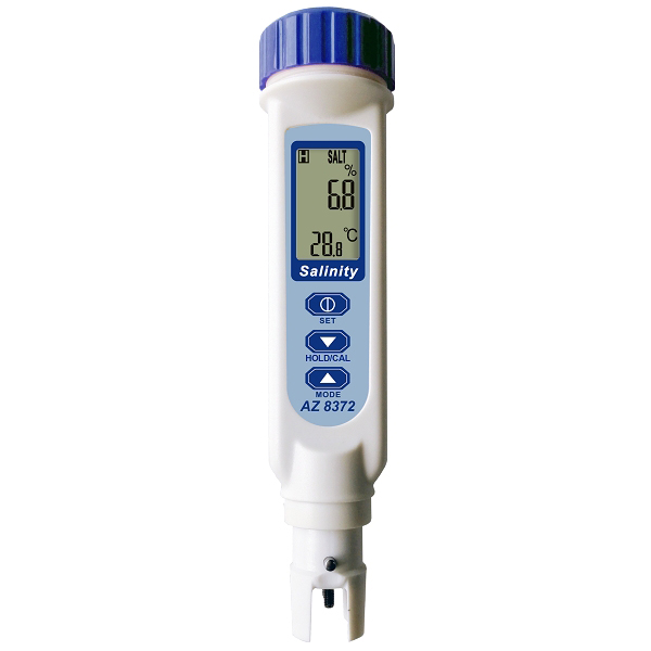 AZ Instrument รุ่นAZ-8372เครี่องวัดความเค็มsalinity pen,Meas.range:0～9999ppm/10.0～100.0ppt/0.0～10.0%