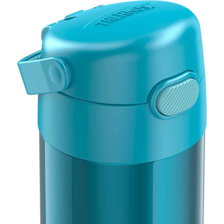 กระติกดูดน้ำแตนเลสหุ้มฉนวนสุญญากาศยี่ห้อ Thermos ของแท้ขนาด 12 ออนซ์ ลาย TEAL ราคา 990 - บาท